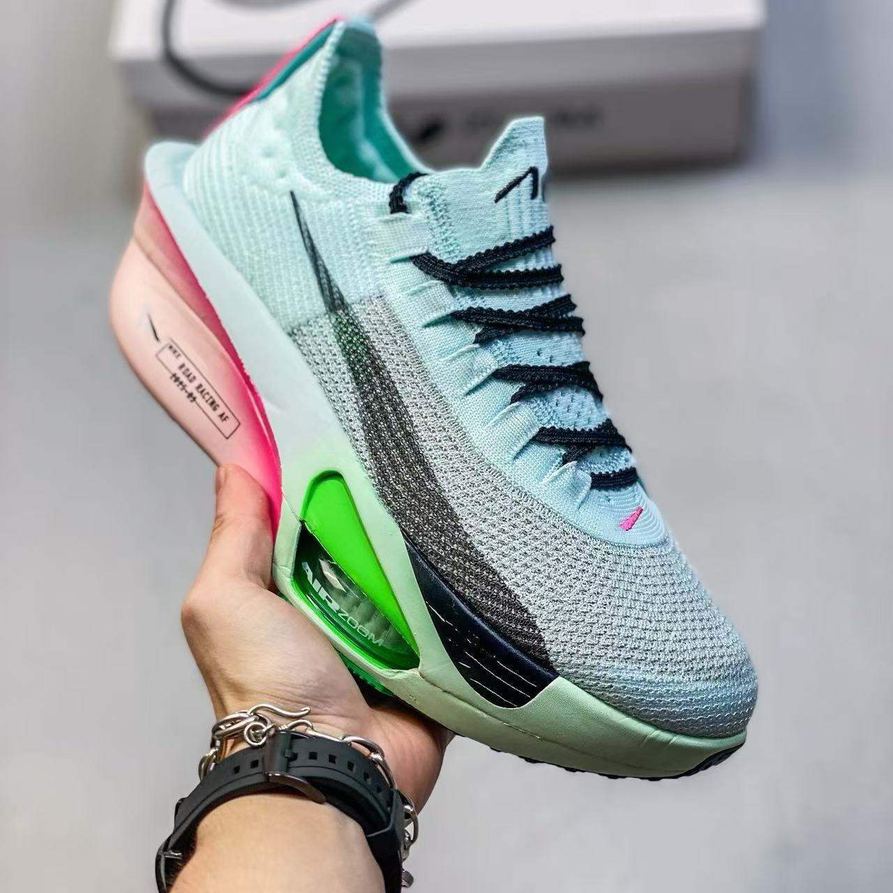 Unisex ZoomX Alphafly Next%3 Carbon Plate Racing Sneakers, Professional Marathon Lightweight Breathable Running Shoes