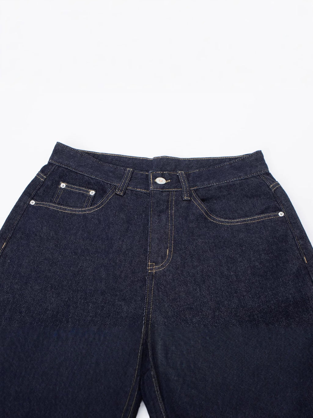 RUIENRS x Magmans 2025 Vintage Washed Dark Blue Baggy Wide Leg Jeans Unisex Loose Streetwear Denim Pants K7523