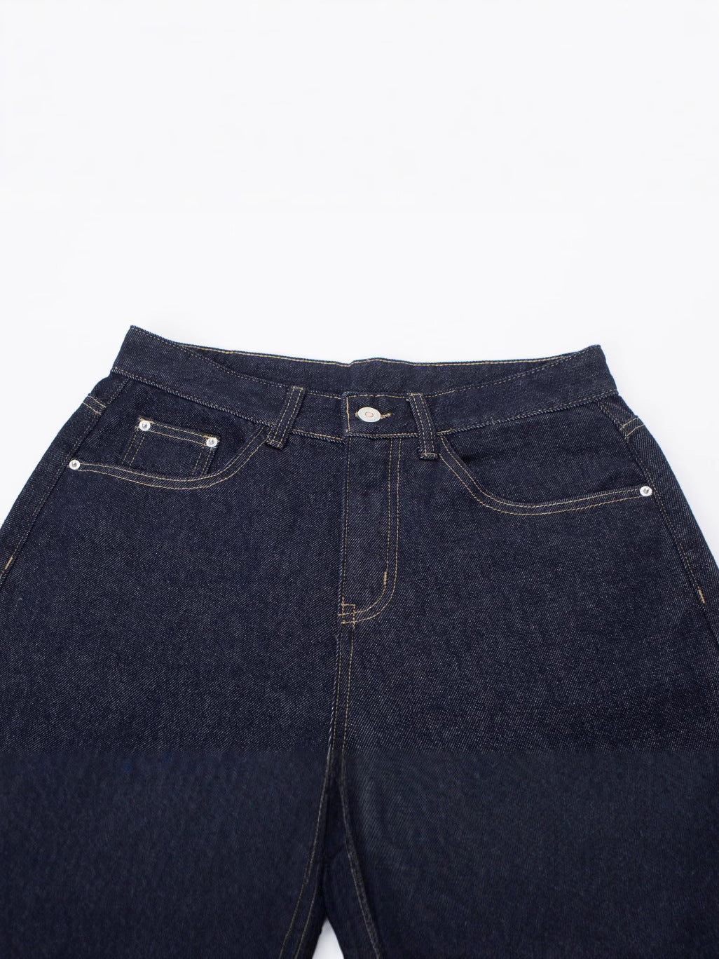 RUIENRS x Magmans 2025 Vintage Washed Dark Blue Baggy Wide Leg Jeans Unisex Loose Streetwear Denim Pants K7523
