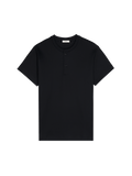 Mens DNA Henley T-Shirt—black