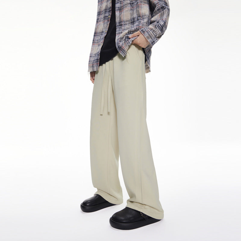 Fengshe Men's Wear/Spring and Autumn New Casual Heavy duty Sanitary Pants Men's American Trendy Brand Straight Tube Drop Sports Casual Pants