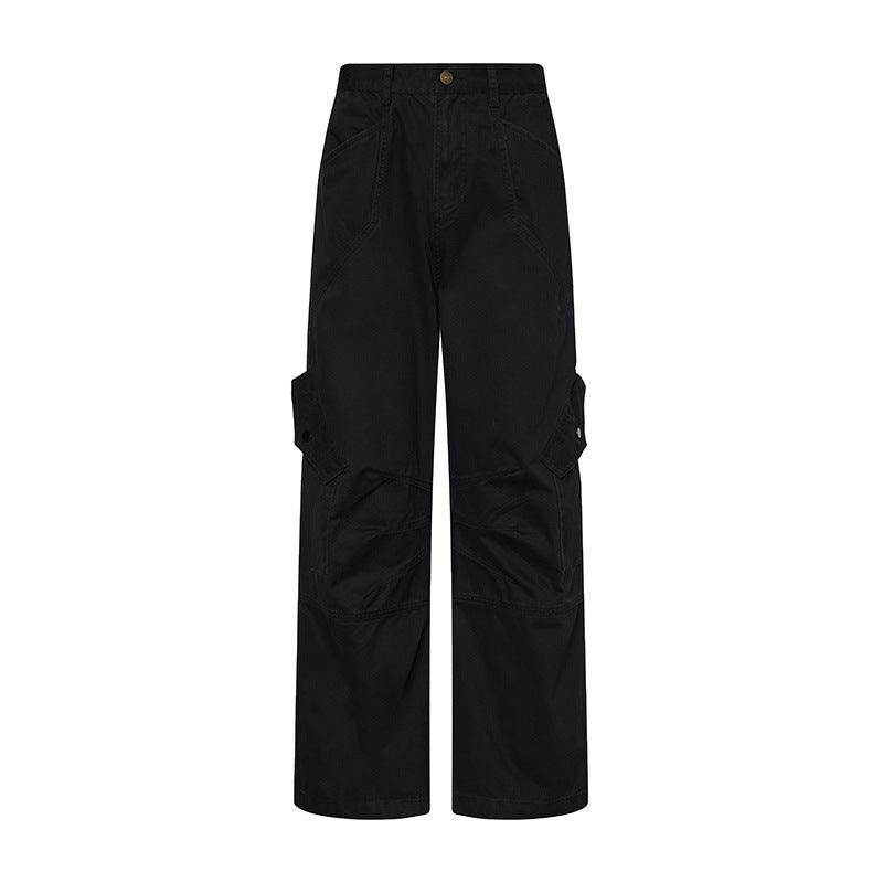 Fashion Trendy High Street Japanese Work Pants # 2025 New Product Sense Multi Pocket Floor Dragging Long Pants for Men