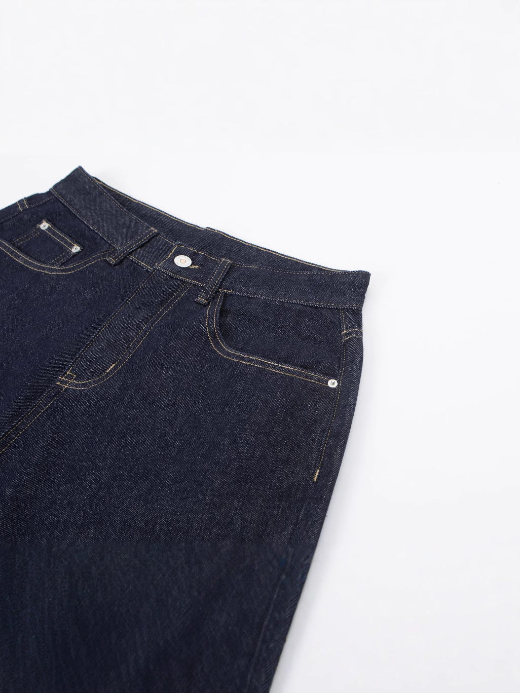 RUIENRS x Magmans 2025 Vintage Washed Dark Blue Baggy Wide Leg Jeans Unisex Loose Streetwear Denim Pants K7523