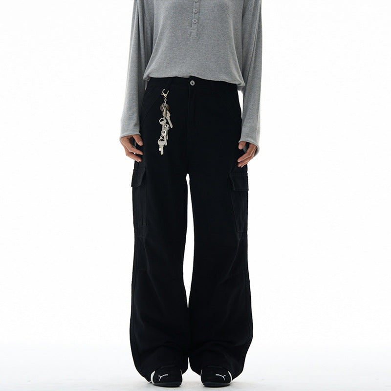 Vintage Washed Multi-Pocket Cargo Pants for Men