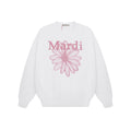 Oversized Floral Embroidered Crewneck Sweatshirt